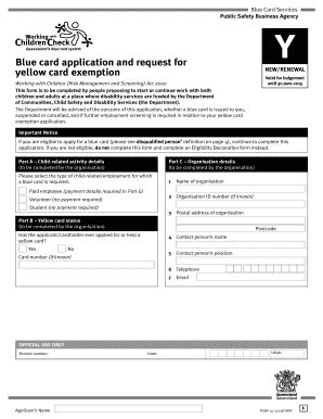 yellow card application form philippines.